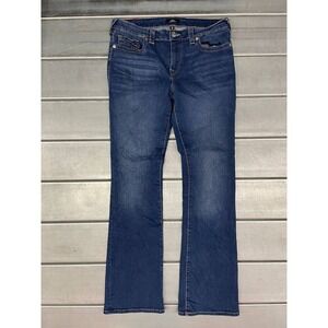 True Religion Becca Jeans Mid Rise Bootcut Womens 33X33 Blue Medium/Dark Wash